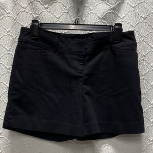 The Limited size 4 Women's High Waist dark Black‎ Shorts stretch flat front